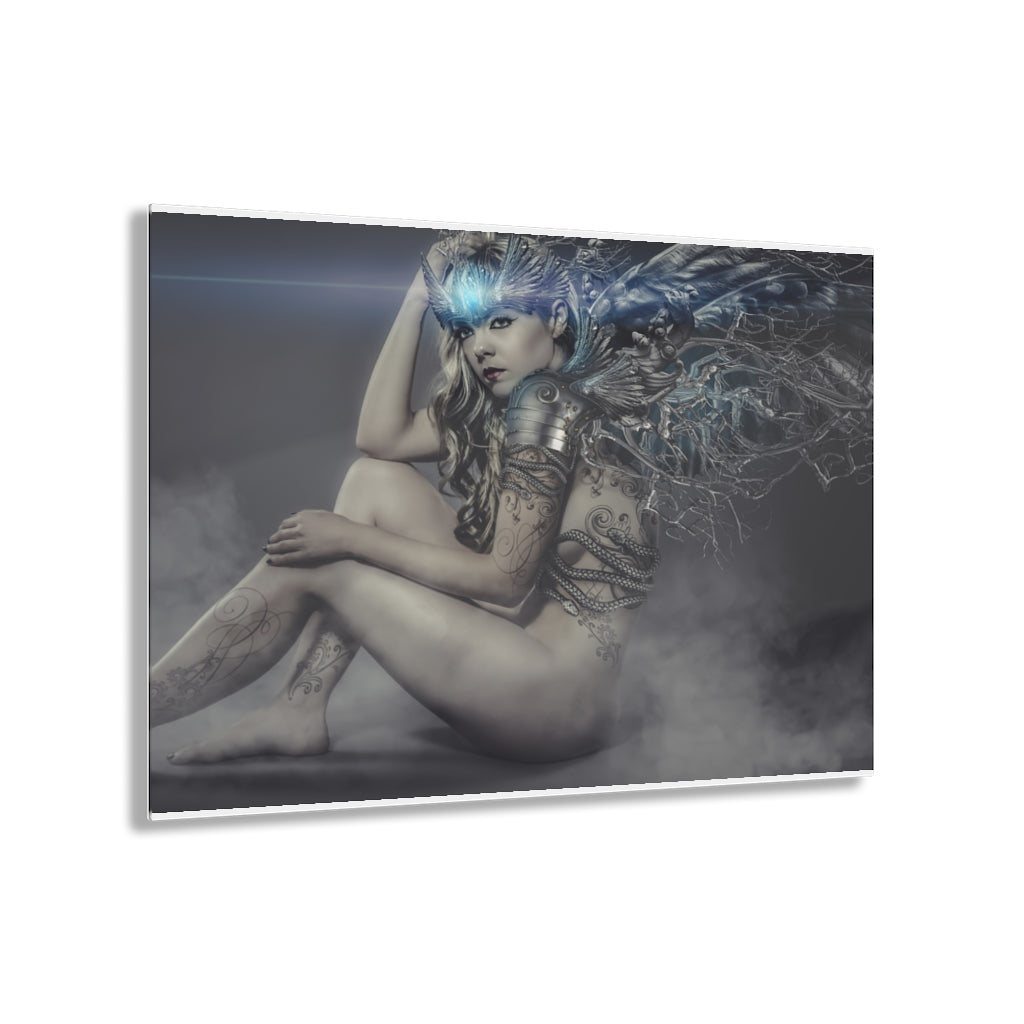 Sexy winged angel gothic  Acrylic Prints