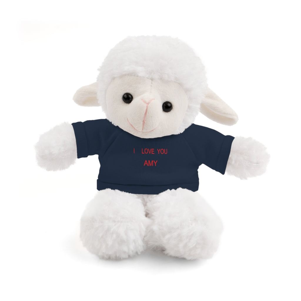 I LOVE YOU AMY Stuffed Animals with Tee