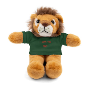 I LOVE YOU AMY Stuffed Animals with Tee