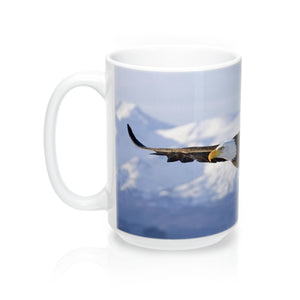 Graceful Eagle in flight Mug 15oz