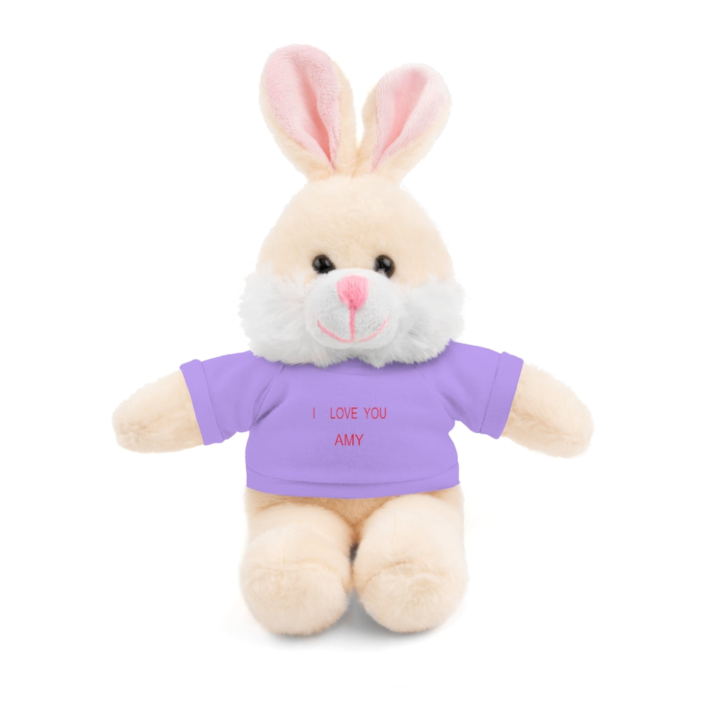 I LOVE YOU AMY Stuffed Animals with Tee