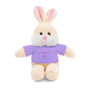 I LOVE YOU AMY Stuffed Animals with Tee