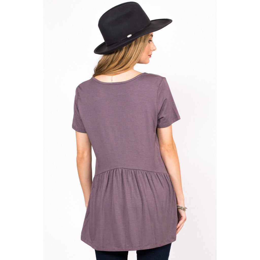 Ruffled Babydoll Tee