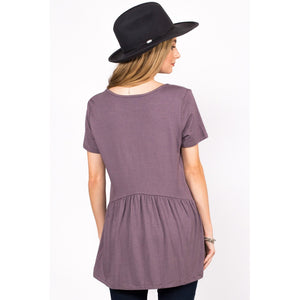 Ruffled Babydoll Tee