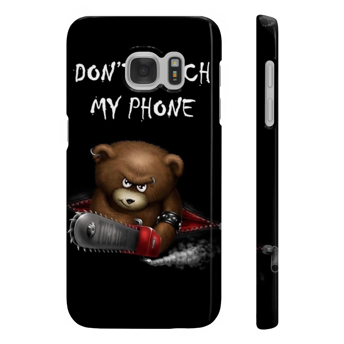 Don't touch my phone scary bear Wpaps Slim Phone Cases