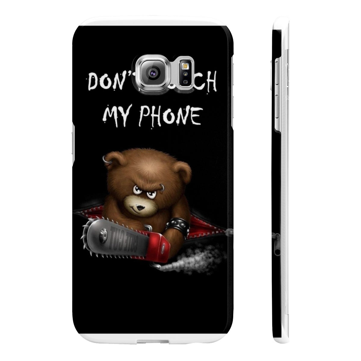 Don't touch my phone scary bear Wpaps Slim Phone Cases