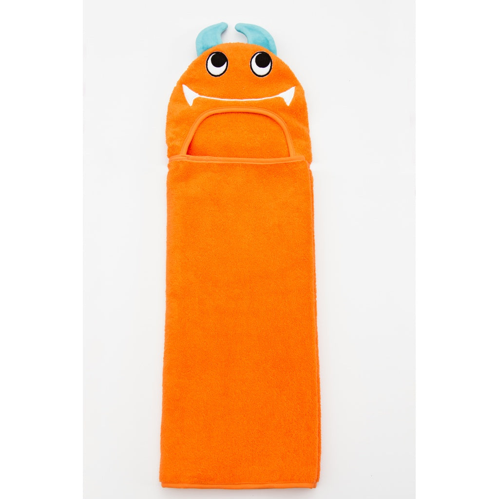 Monster Hooded Cotton Turkish Towel: Baby