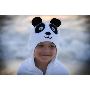 Panda Hooded Cotton Turkish Towel: Little Kid