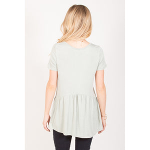 Ruffled Babydoll Tee
