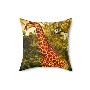 Wildlife Spun Polyester Square Pillow
