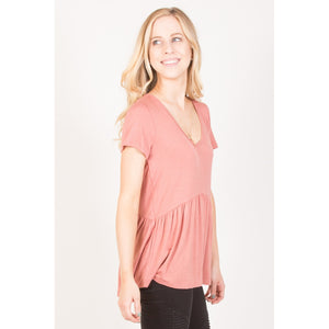 Ruffled Babydoll Tee