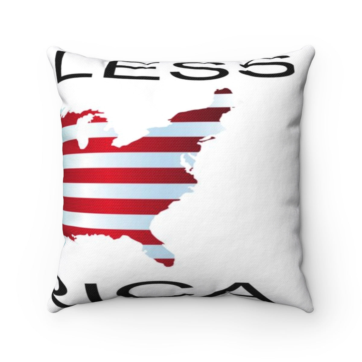 God Bless America Spun Polyester Square Pillow