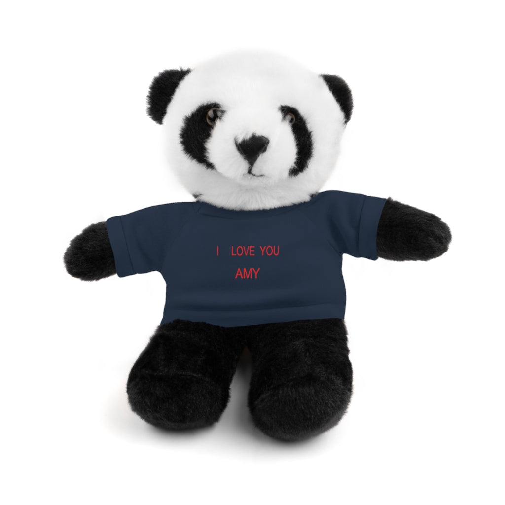 I LOVE YOU AMY Stuffed Animals with Tee