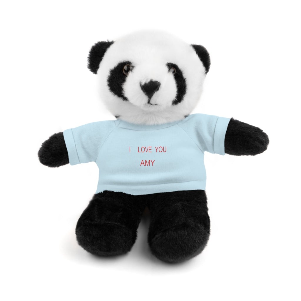 I LOVE YOU AMY Stuffed Animals with Tee