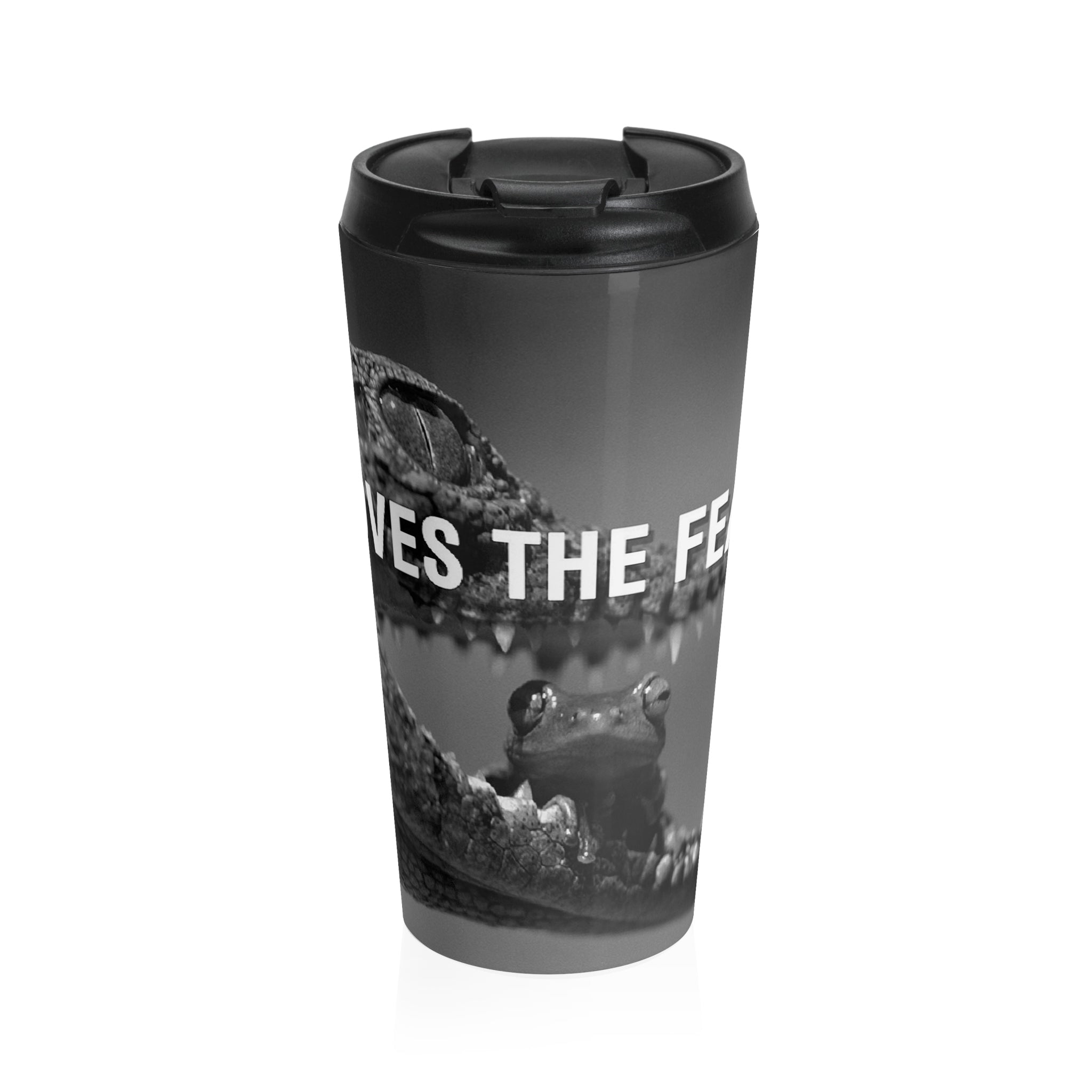 Fate loves the fearless Quote Stainless Steel Travel Mug