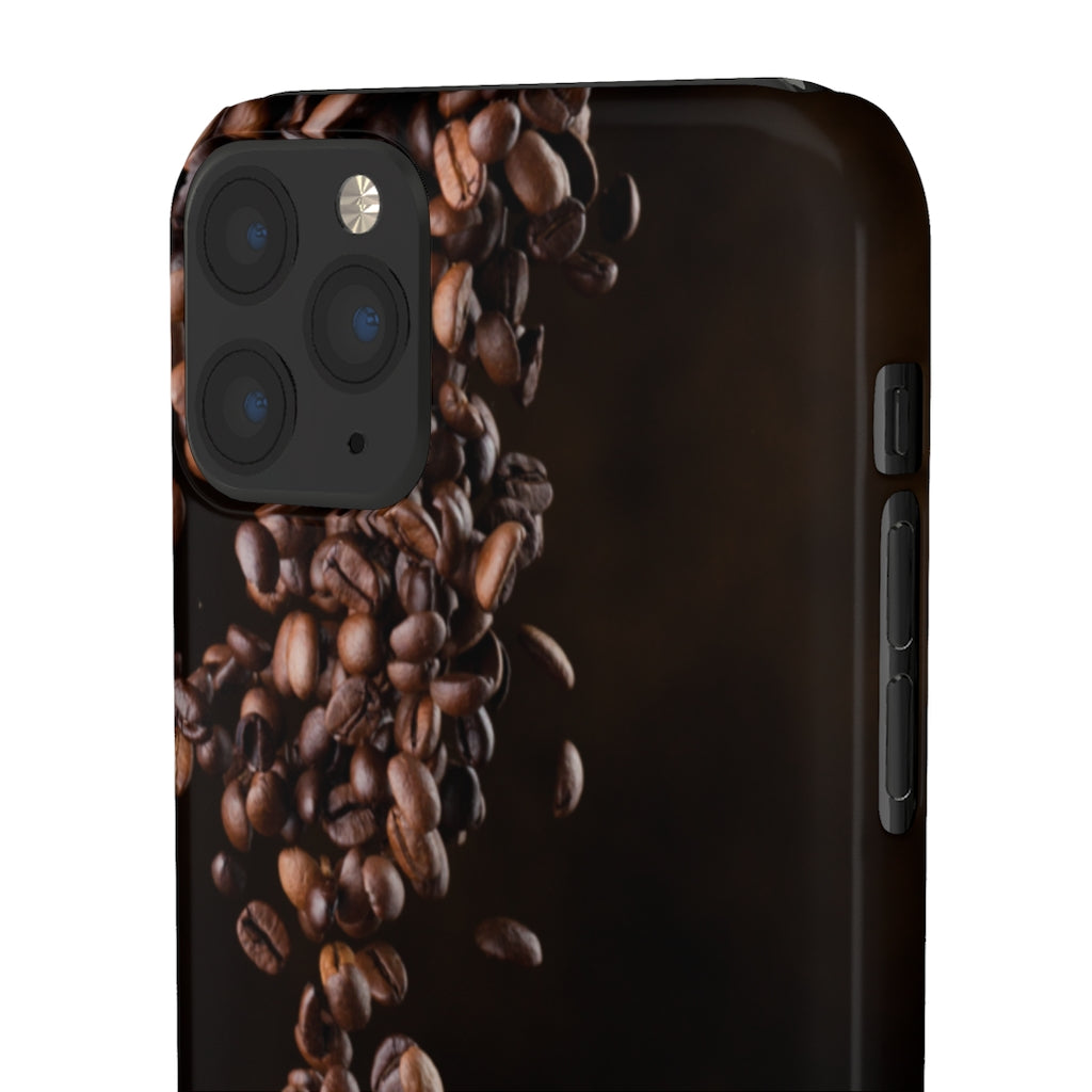 Coffee bean iphone Snap Cases