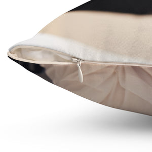 office dog funny Spun Polyester Square Pillow