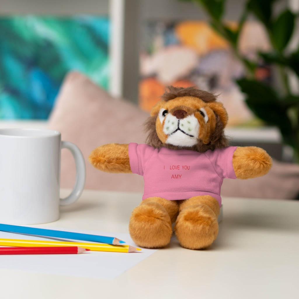 I LOVE YOU AMY Stuffed Animals with Tee