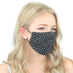 Reusable Cloth Face Mask With PM2.5 Filter and Nose Bridge