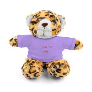 I LOVE YOU AMY Stuffed Animals with Tee