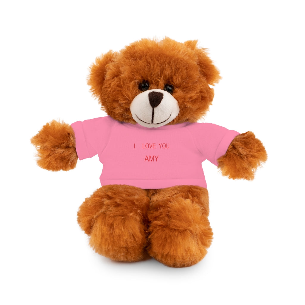 I LOVE YOU AMY Stuffed Animals with Tee