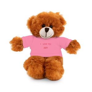 I LOVE YOU AMY Stuffed Animals with Tee