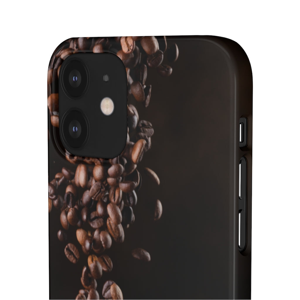 Coffee bean iphone Snap Cases