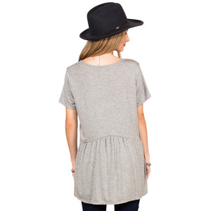 Ruffled Babydoll Tee