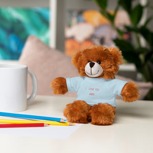 I LOVE YOU AMY Stuffed Animals with Tee