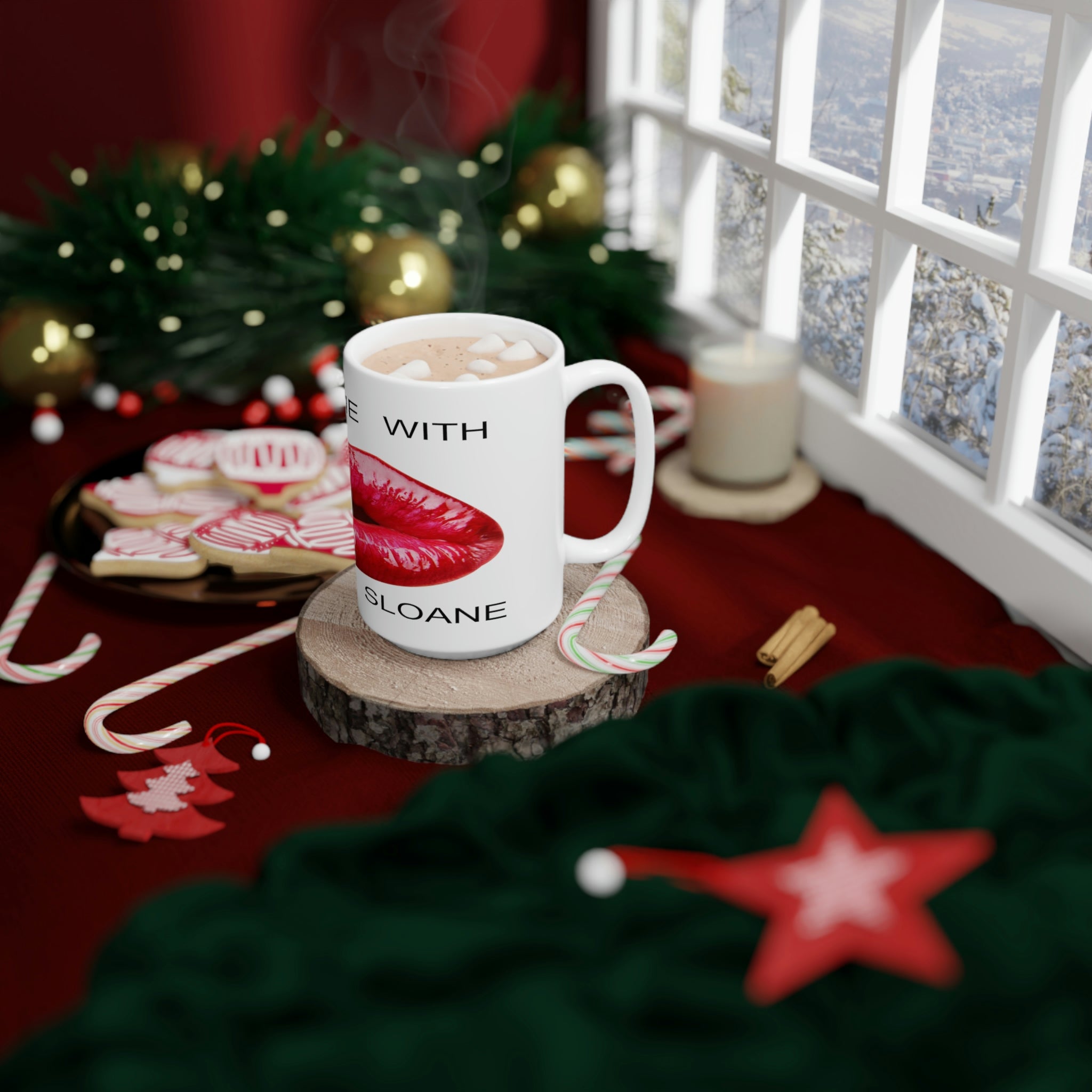 Party time with White Ceramic Mug by Cameron Sloane