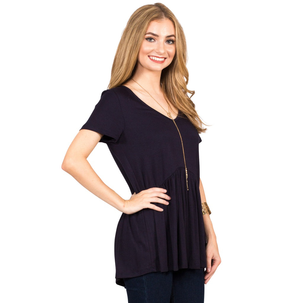 Ruffled Babydoll Tee