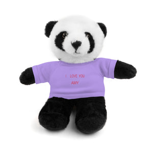 I LOVE YOU AMY Stuffed Animals with Tee