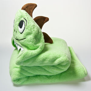 Dino Hooded Cotton Turkish Towel: Baby