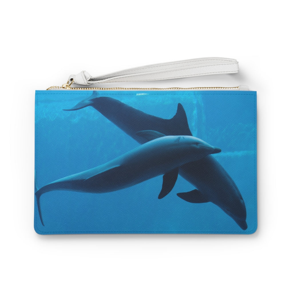 Dolphin wildlife Clutch Bag