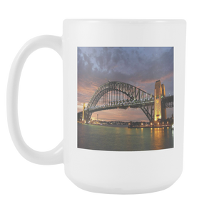 SYdney Harbour Bridge New South Wales double sided 15 ounce coffee mug