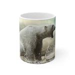 White polar bear on the ice Mug 11oz