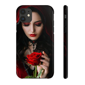 Mystical beautiful woman with rose Case Mate Tough Phone Cases