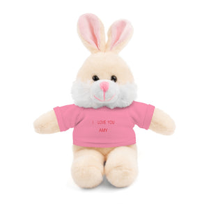 I LOVE YOU AMY Stuffed Animals with Tee