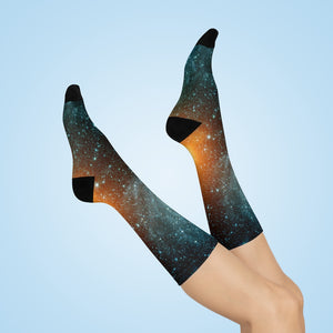 Outer space womens DTG Crew Socks