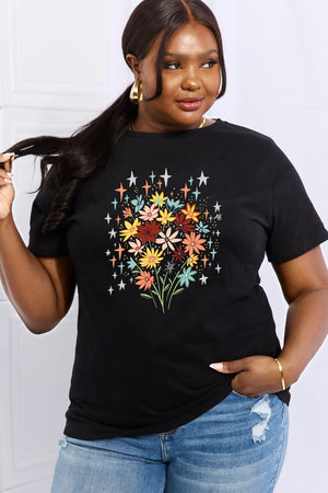 Simply Love Full Size Floral Graphic Cotton Tee