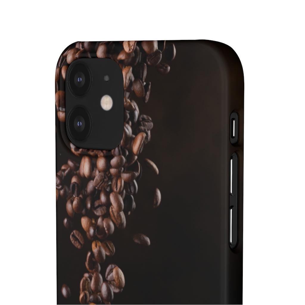 Coffee bean iphone Snap Cases