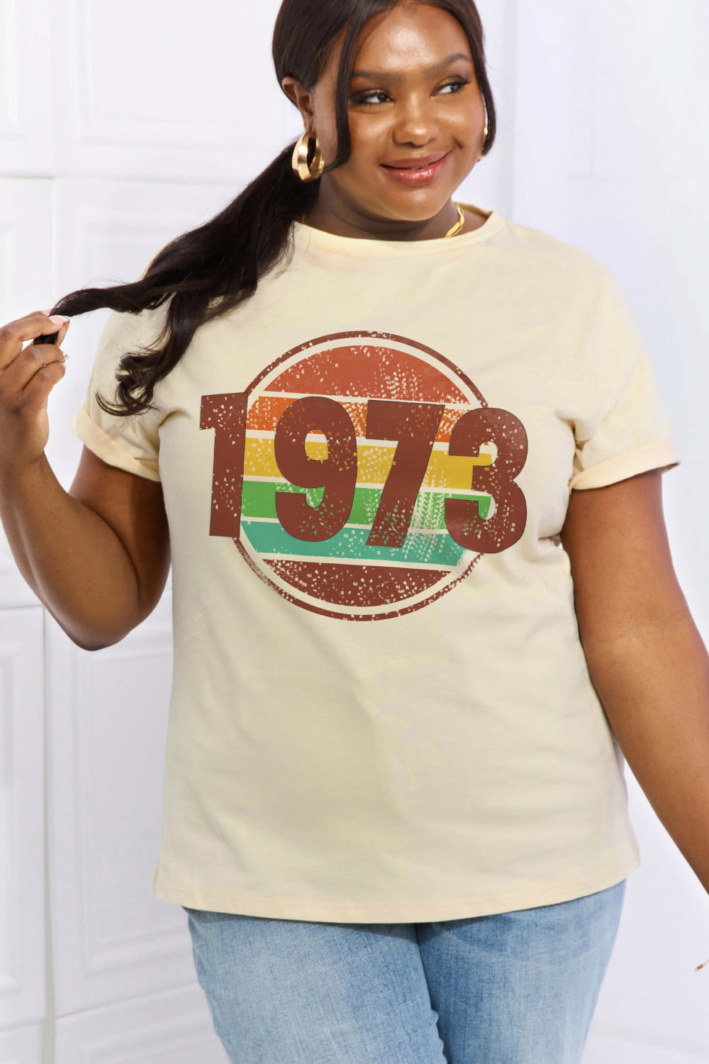 Simply Love Full Size 1973 Graphic Cotton Tee
