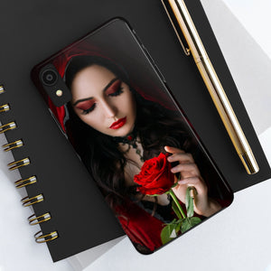 Mystical beautiful woman with rose Case Mate Tough Phone Cases