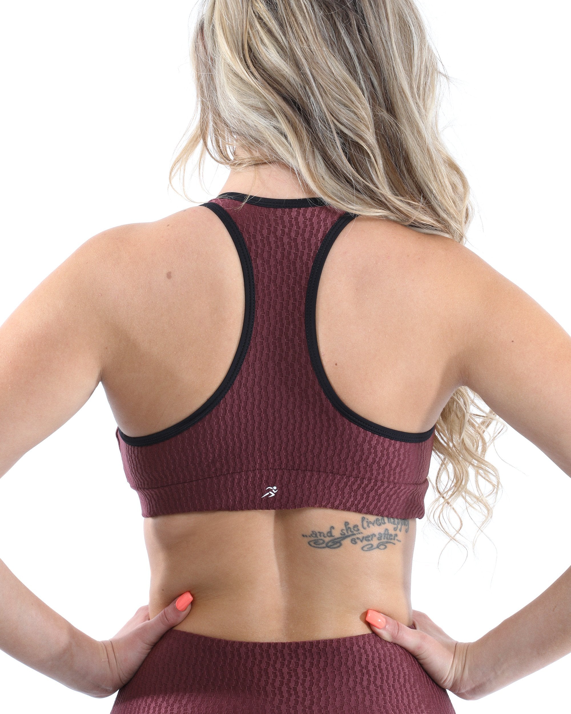 SALE! 50% OFF! Verona Activewear Set - Leggings & Sports Bra - Maroon [MADE IN ITALY] - Size Small