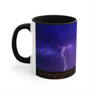 Lightning in nature Accent Coffee Mug, 11oz