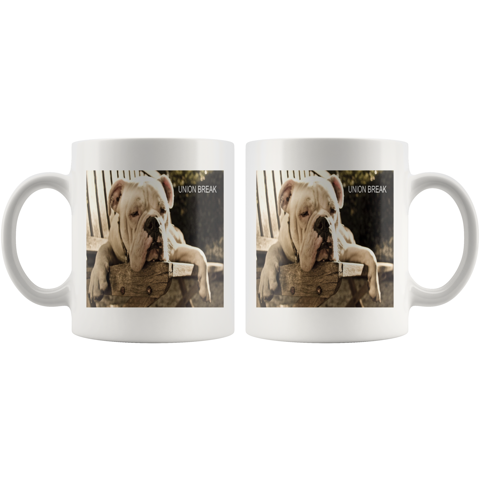 Union break bulldog funny meme coffee mug