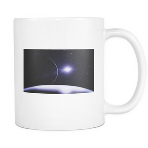 Outer space 11 ounce double sided coffee mug
