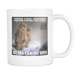 Cats taking over the world 11 ounce double sided coffee mug
