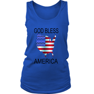 GOD BLESS AMERICA DISTRICT WOMENS TANK TOP