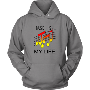 MUSIC IS MY LIFE HOODIE PULLOVER